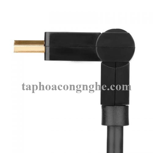 Ugreen 10127 3M màu đen Cáp tín hiệu HDMI đầu xoay 180 độ cao cấp HD105 30010127